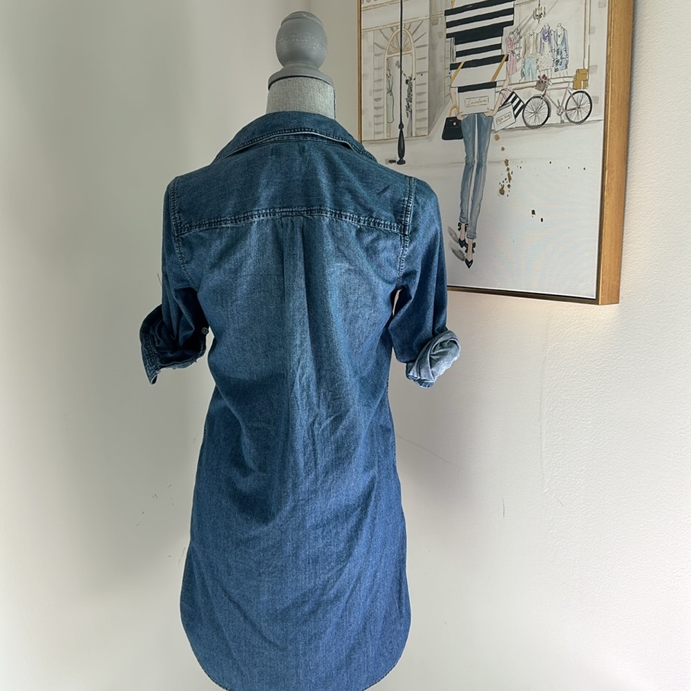 JCrew Denim Shirt Dress - Picture 4 of 5
